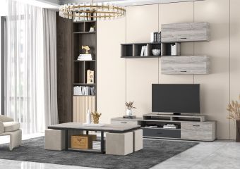 COMPOSITION N47 ONLY ASH GREY OR HONEY & ONLY SET - COFFEE TABLE N19 ASH GREY