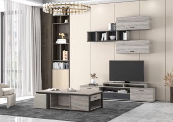 COMPOSITION N47 ONLY ASH GREY OR HONEY - COFFEE TABLE N17 ONLY ASH GREY OR HONEY